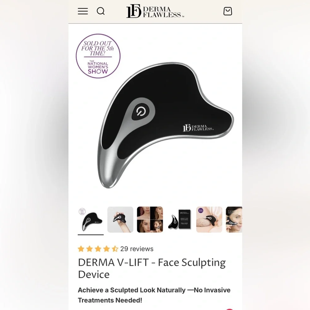 Derma Flawless V-Lift Facial Device - Picture 2 of 4